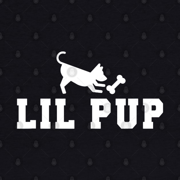 LIL PUP - dog puppy silhouette by luckyboystudio